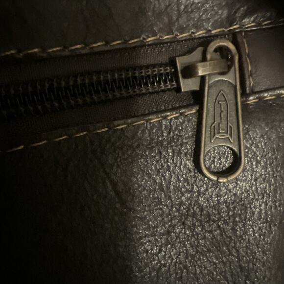 SOL Ecuador Leather Messenger Bag Unisex Crossbody Shoulder Sling - Picture 6 of 7